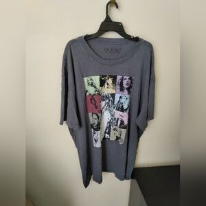 Taylor Swift The Eras Tour Official Merch US Dates T-Shirt Charcoal size XL